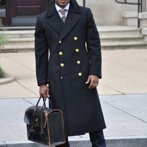US NAVAL ACADEMY WOOL BRIDGE COAT 40